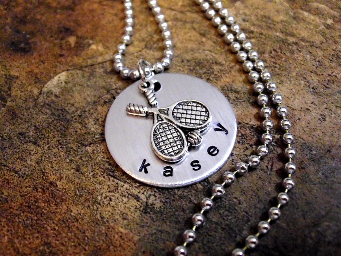Tennis Necklace Personalized Jewelry Tennis Jewelry Etsy