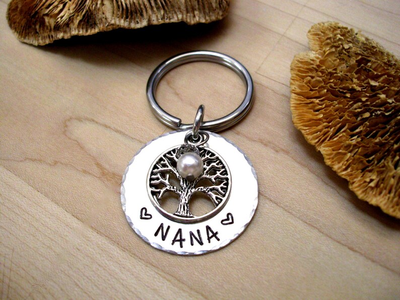 Nana Keychain Family Tree Nana Gift Christmas Gift for Nana Etsy