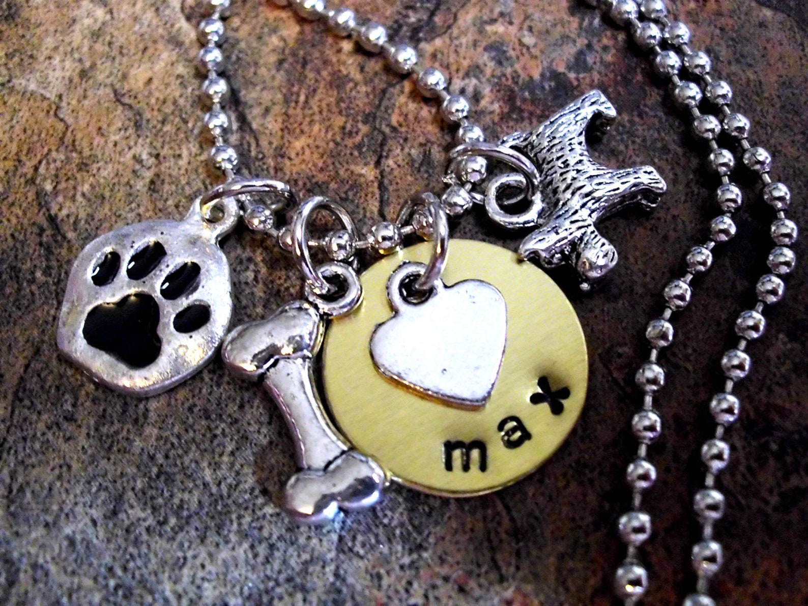 Dog Jewelry Dog Necklace Personalized Dog Jewelry Poodle Etsy