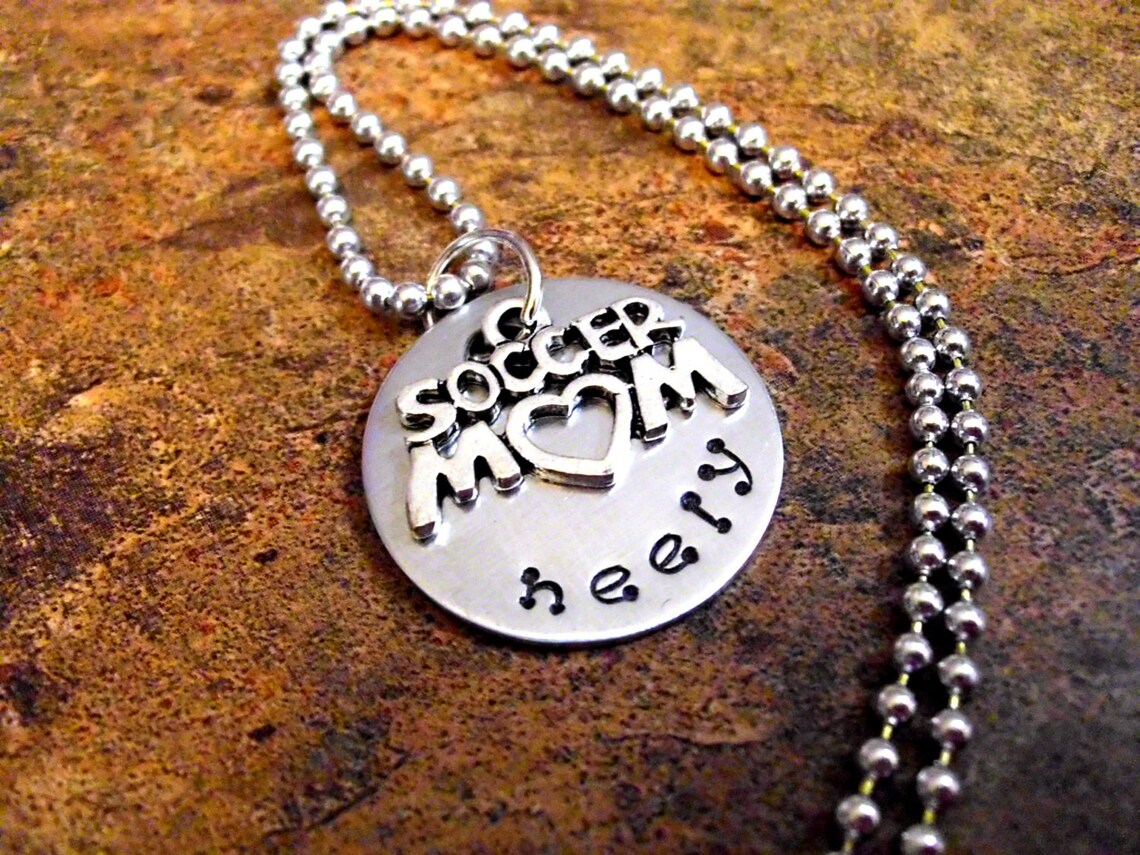 Personalized Jewelry Soccer Mom Necklace Sports Jewelry Etsy