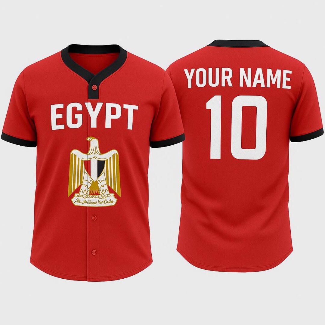 Afro Basketball Custom Egypt Baseball Jacket Come On Pharaohs LT14 main image 1
