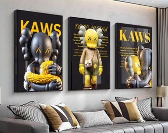 KAWS Figure Poster Set of 3: Hypebeast Room Decor, Dopamine Wall Art (Digital Download)  172