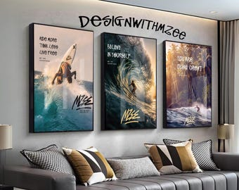 Surf de rue américain | Signature Stussy | Ensemble de 3 posters et papiers peints style graffiti | Décoration murale Dopamine | Chrome Hearts Hypebeast Digital175 82