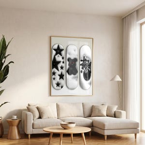 kaws figure, kaws poster, kaws poster set of 3, kaws, kaws room decor, kaws wall art, hypebeast posters, hypebeast decor, hypebeast wall art, 3 piece wall art, dopamine decor, hypebeast, hypebeast room decor