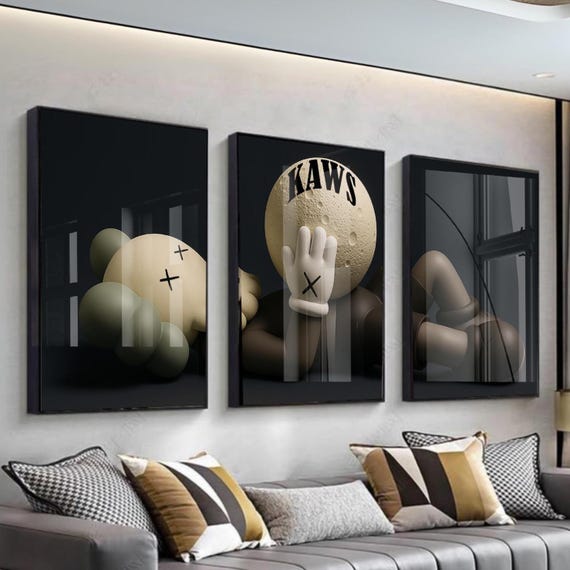 KAWS Graffiti Poster Set of 3: Hypebeast Sneaker Art (Digital Download)  175 4