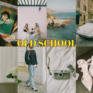 5 OLD SCHOOL film Lightroom Presets for Mobile and Desktop | Retro Filter, Grain Presets, Film Preset for Instagram, Kodak Presets, FujiFilm