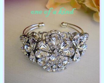 bracelet bridal cuff rhinestone jewelry accessories sparkle statement