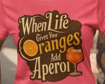T-Shirt for Women Aperol Spritz Shirt Summer Refreshing DroBros Design Bestseller Gift Birthday