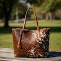 Cowhide Tote Bag Purse |Real Hair On Cowhide Leather Tote Bag | Western Cowhide Shoulder Bag | Handmade Leather Tote |Christmas Gift for Her product logo