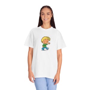 漫画シャツ、コミックキャラクターTシャツ、100%コットンユニセックスシャツ、面白いレトロスタイルのコミックグッズ