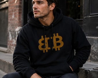 B design Hoodie, Pullover Hoodie, B Symbol Sweatshirt, Unisex Heavy Blend Hoodie, Cryptocurrency Gift, Streetwear Hoodie, S-5XL