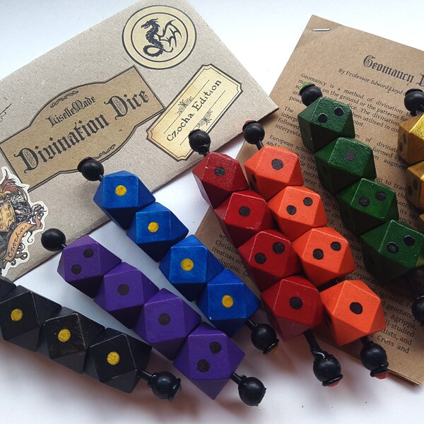 Divination Dice with Instructions - Czocha Edition - College of Wizardry - FREE SHIPPING