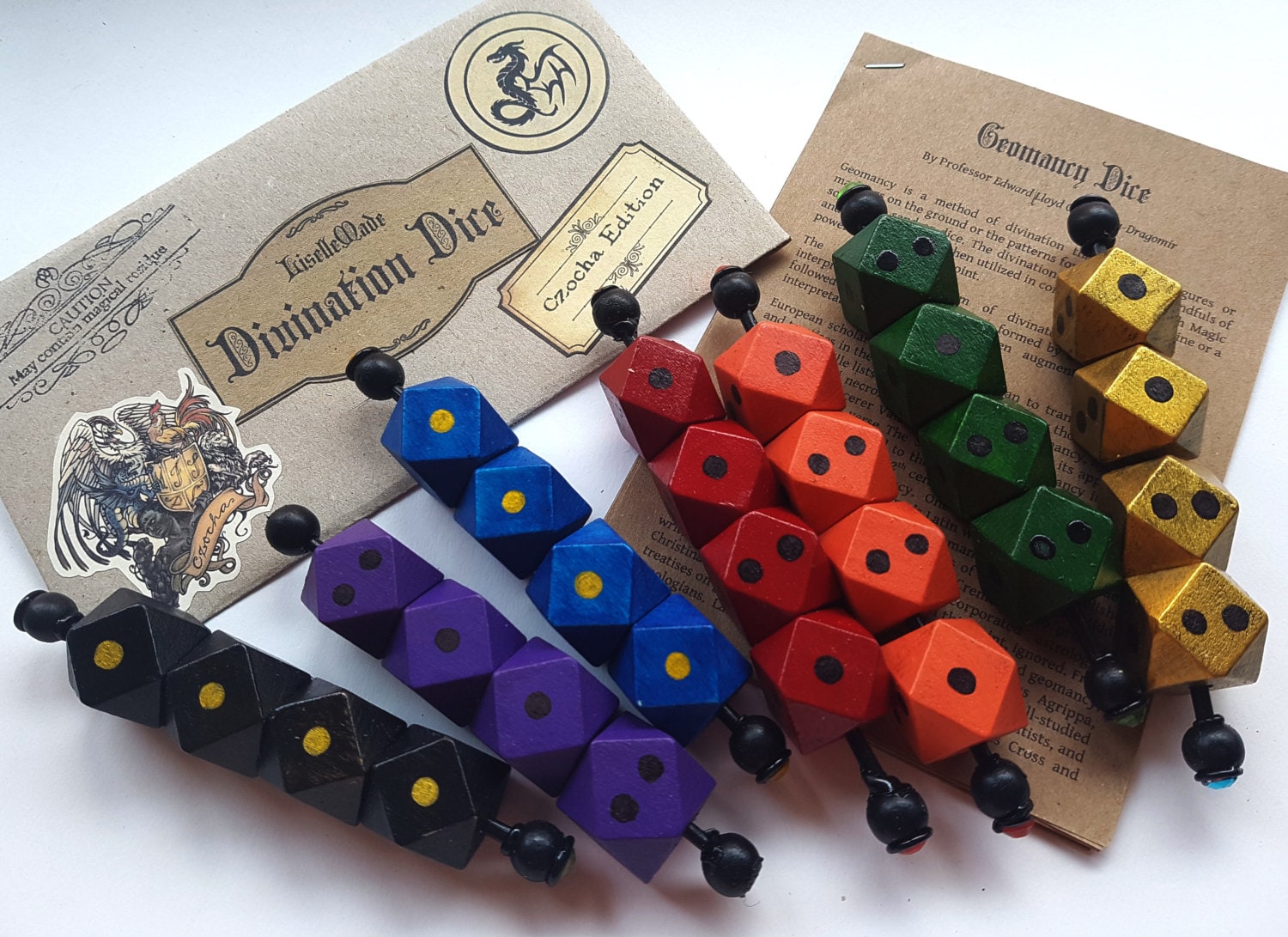 Divination Dice With Instructions Czocha Edition College Etsy