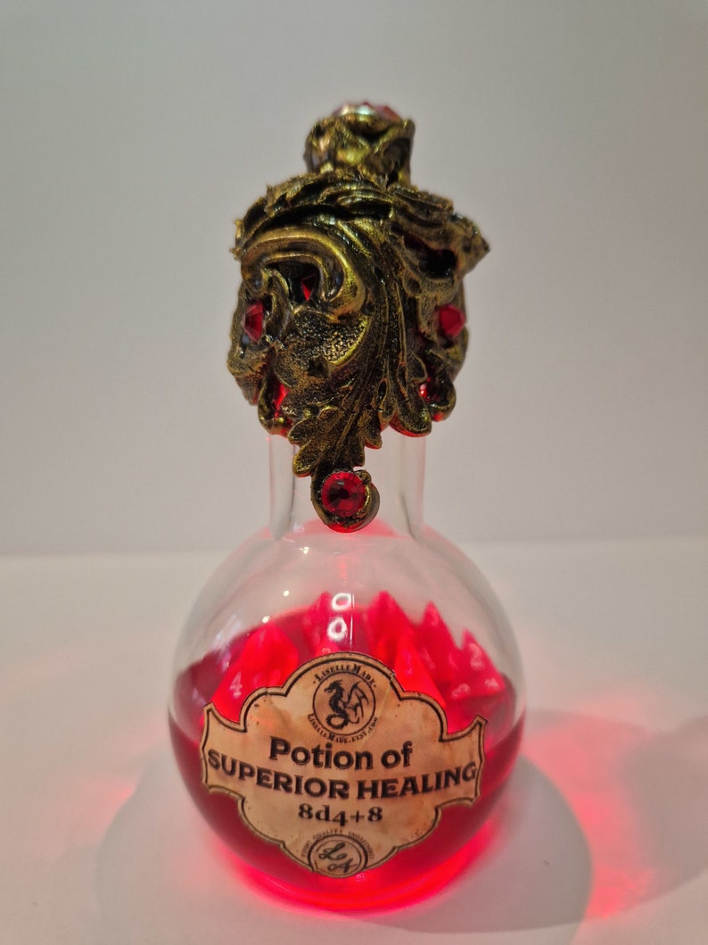 Dnd 5E Healing Potion Superior Healing Potion With LED Light Etsy