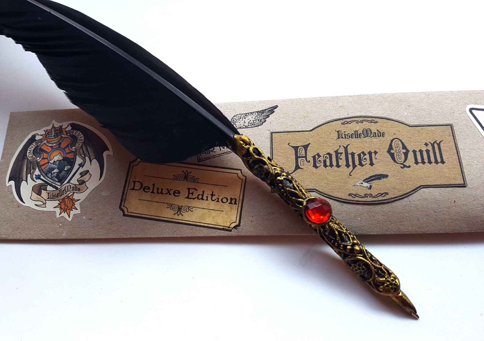 Deluxe Ballpoint Quill Black College of Wizardry - Etsy