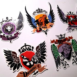 Czocha House Crest Stickers - College of Wizardry vinyl stickers