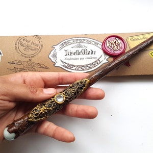 Sorcerer&#39;s Wand, Potter inspired Wizard Wand With Wrapping