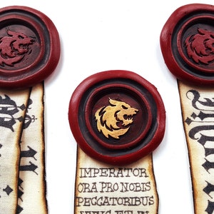 Reinheits-Siegel - WOLF - Echtgröße, Brosche-Rückseite, Zeichen des Glaubens