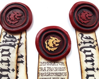 Purity Seal - WOLF - Real Size, Brooch Pin Back, Mark of Faith