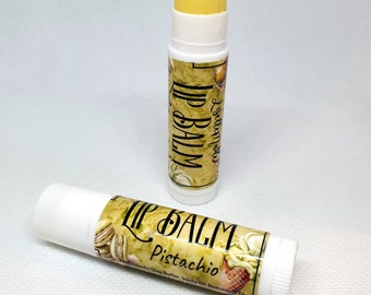 Pistachio Lip Balm - Chapstick, Natural Oils and Butters, Pistachio Scented, Shea Butter, Beeswax, Jojoba Oil, Vitamin E