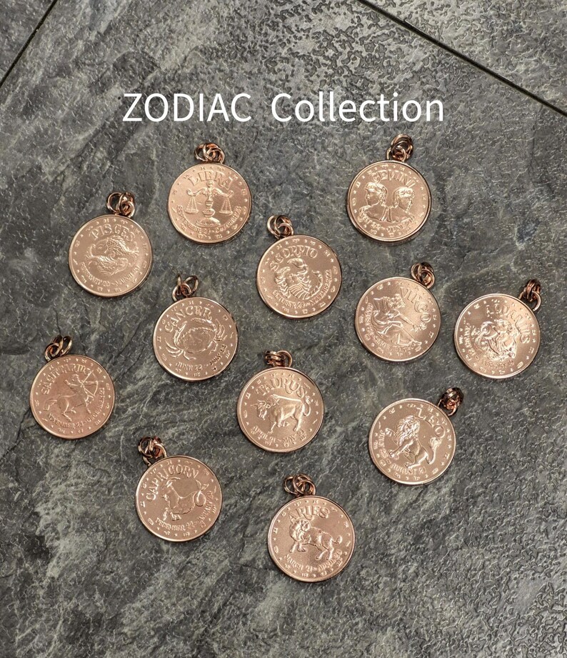 Leo Zodiac Copper Necklace: August Birthday Gift • ZO132 bild 8