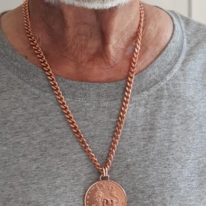 Leo Zodiac Copper Necklace: August Birthday Gift • ZO132 bild 4