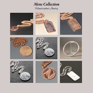 An info card of all the Jewelry items in the Mens Collection.