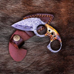 Handcrafted Hunting Knife Tactical Survival Hunting Knife ,Handmade Bowie Knife, Best Gifts for Men | Father&#39;s Day, Groomsmen, Outdoor Knife