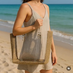 Beach bag, Shoulder bag, Large Bag, Handmade Bag, Women's Shoulder Bag, Summer Bag for Women, Gift Bag for Women, Tote bag, Crochet Bag