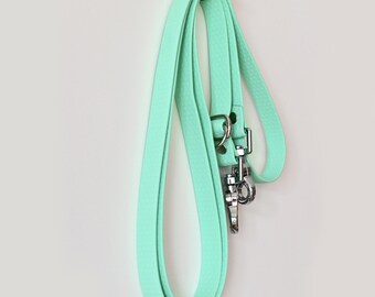 Hands Free Dog Leash, Waterproof Crossbody Dog Leash, Adjustable Waist Leash, Double Ended Multi-Way Leash, Green Webbing Leash