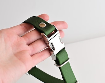 Grünes wasserdichtes Gurtband für Hunde und Katzen, Biothane Green Collar