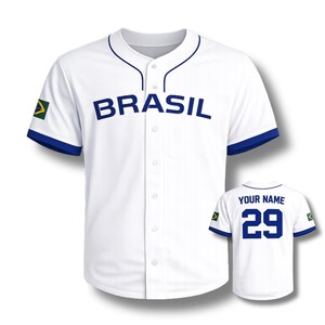 Brasil Baseball Fan Jersey, Custom Name & Number, 2026 Tournament