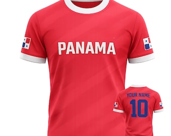 Personalized Panama Soccer Jersey, Custom Name & Number, Unisex Fan Shirt