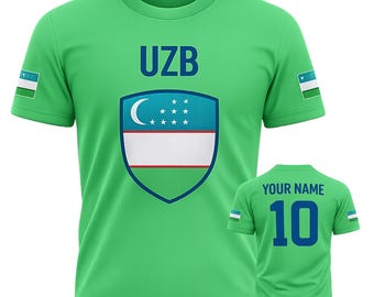 Custom Uzbekistan Soccer Jersey, Personalized UZB Football Shirt