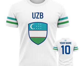 Custom Uzbekistan Soccer Jersey, Personalized UZB Football Shirt