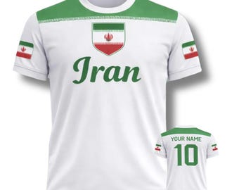 Personalized Iran Soccer Jersey, 3D Fan Shirt, Football Gift