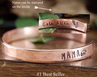 Mama Bear Cuff Bracelet, Mothers Bracelet, Personalized Cuff, Mama Bear Jewelry, Gift for Mom, Mothers Day Gift, New Mom Bracelet
