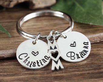 Personalized Mom Keychain, Custom Mom Keychain, Mother's Key chain Gift, Gift For Mom with Kids Names, Mother's Day Gift, Mother's Jewelry