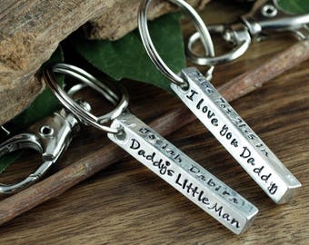 Keychain for Dad, Gift for Dad, Personalized Key Chain for Dad, Dad Keychain, Fathers Day Gift, Birthday gift for Dad, Gift for Grandpa