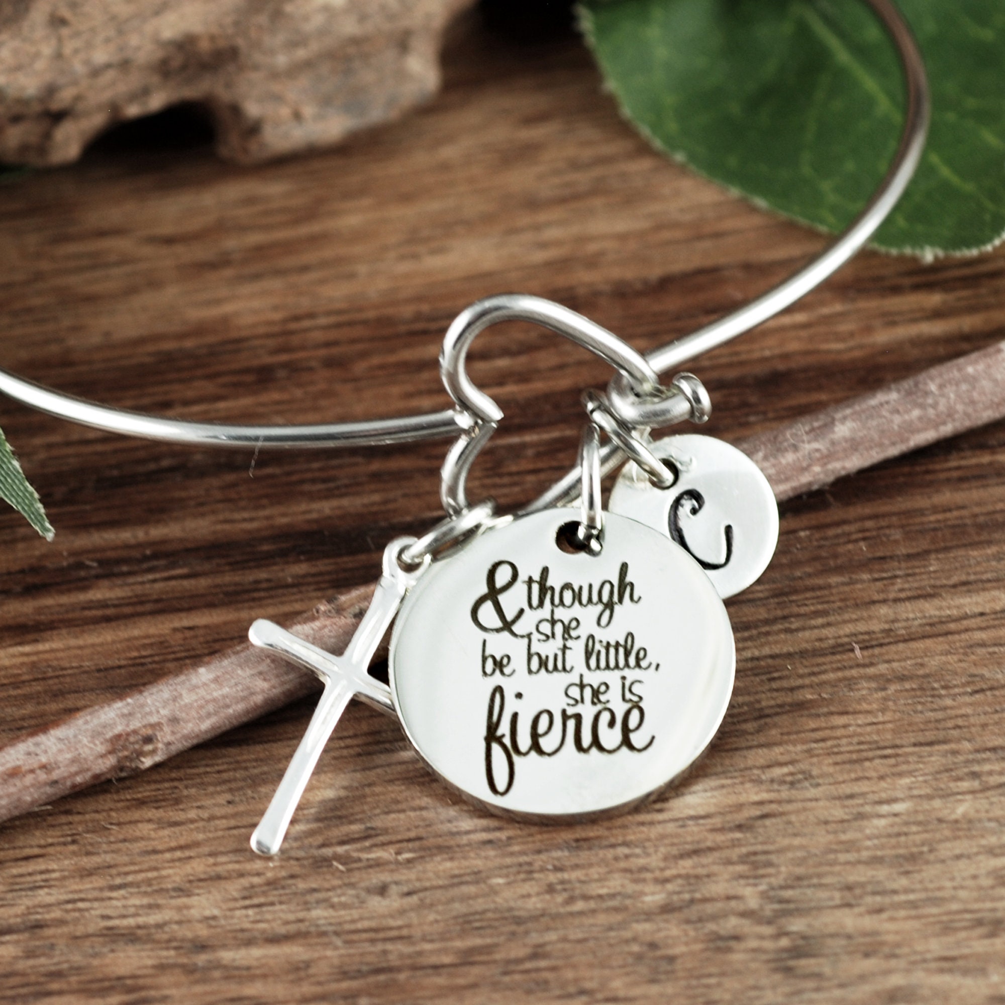 Though She Be But Little She Is Fierce Bracelet