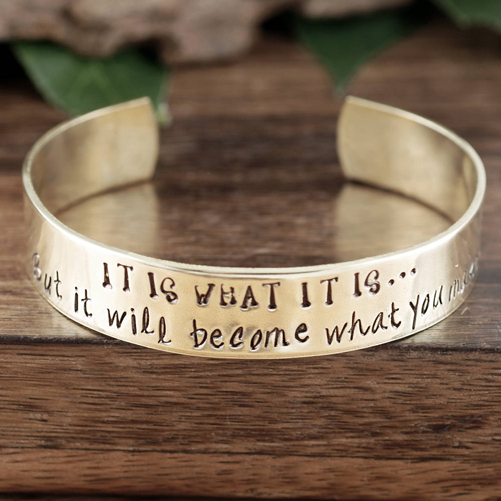 It is what it is Bracelet, Inspirational Jewelry