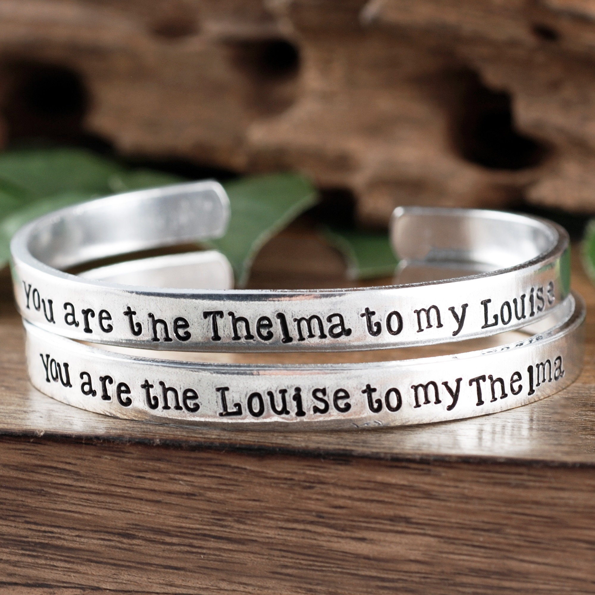 bobauna Bracelet You're The Louise/Thelma to My Thelma/Louise Friendship  Jewelry Moving Away Gift For BFF Sister