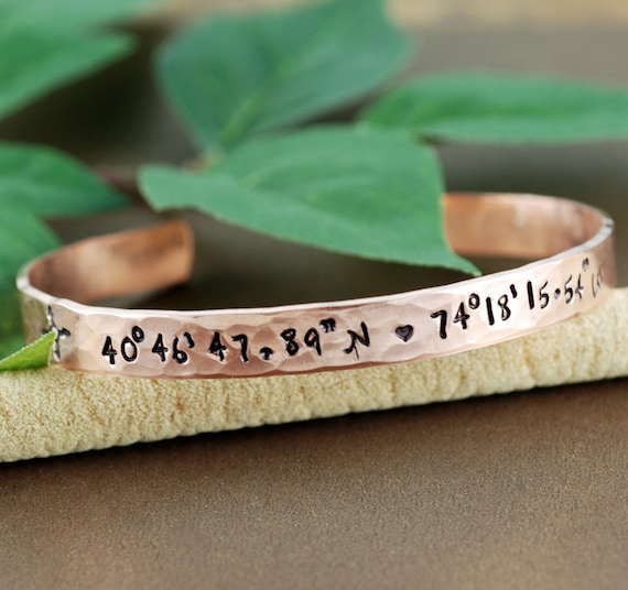 Personalized clearance coordinates bracelet