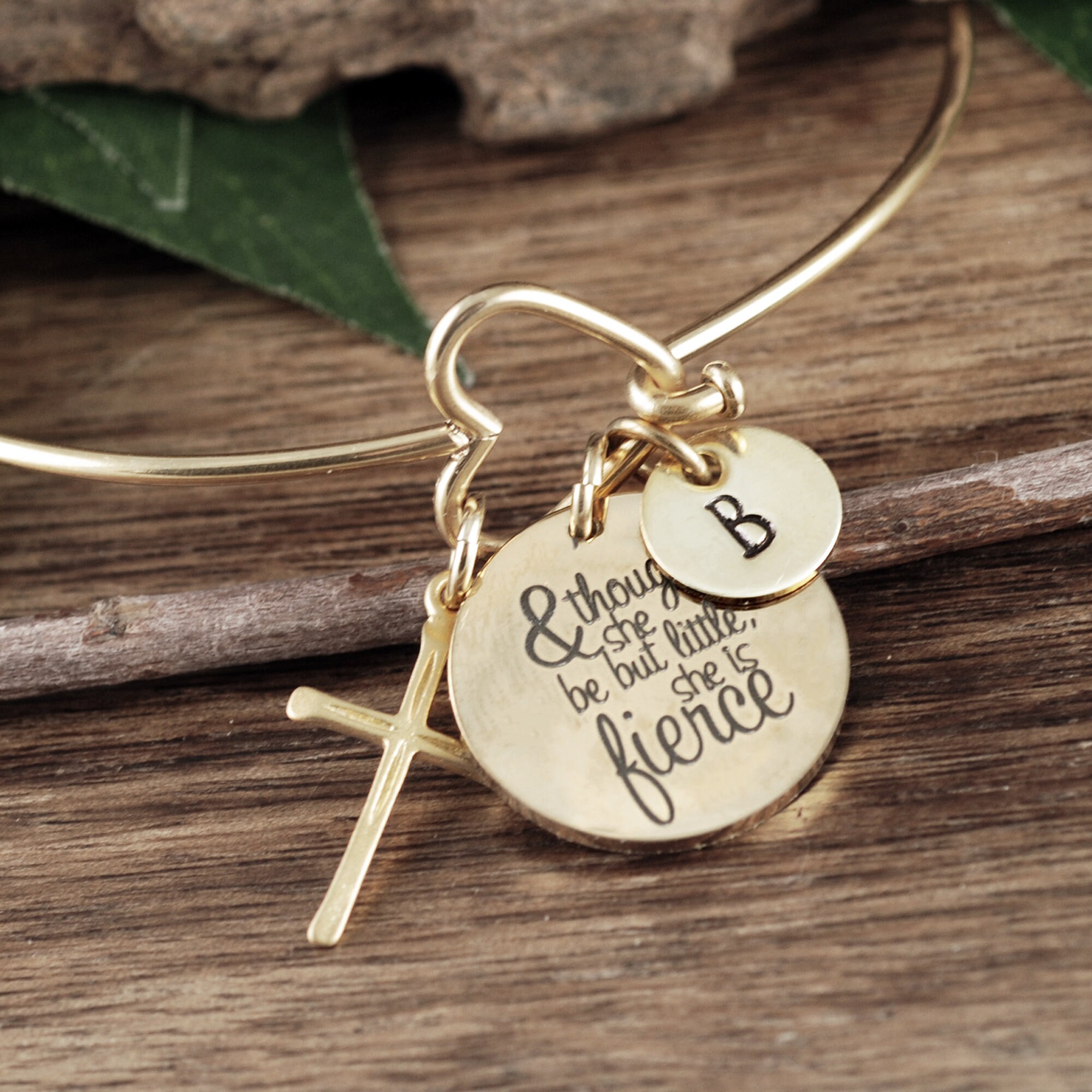 Though She Be But Little She Is Fierce Bracelet