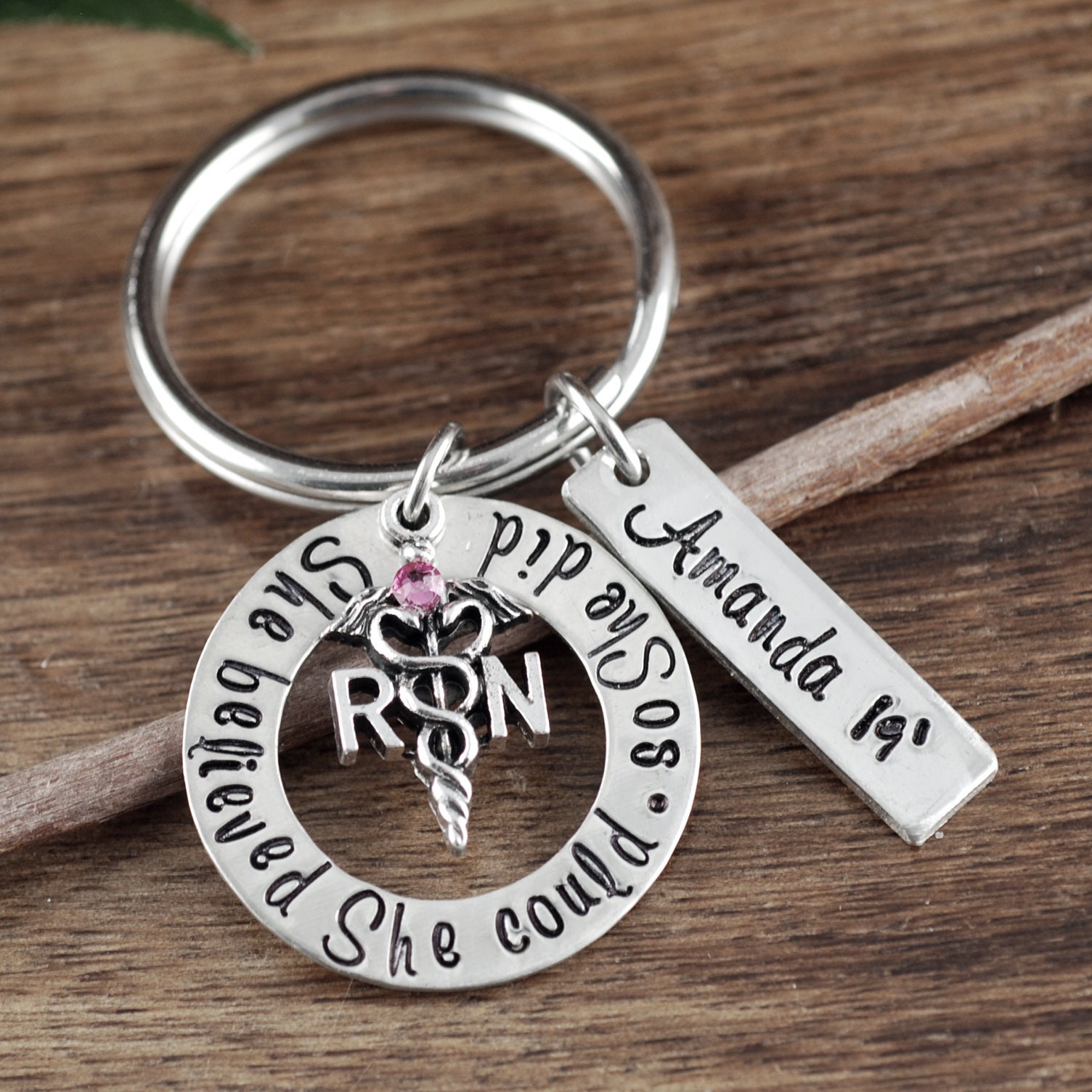 RN Keychain, RN Graduation Gift, Graduation Gift for Nurse
