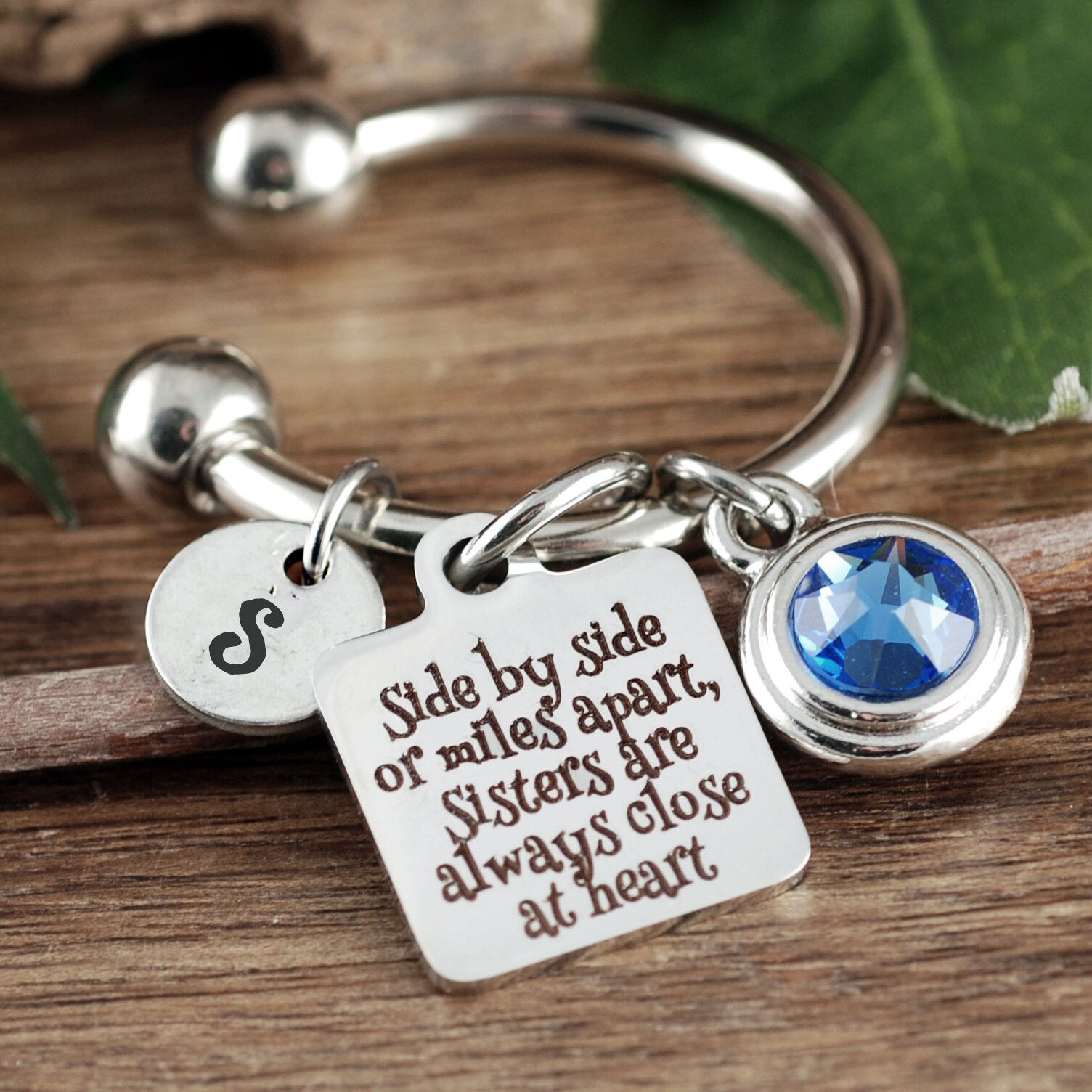Sister Key chain, Sisters Gift, Gift for Sister, Bridal