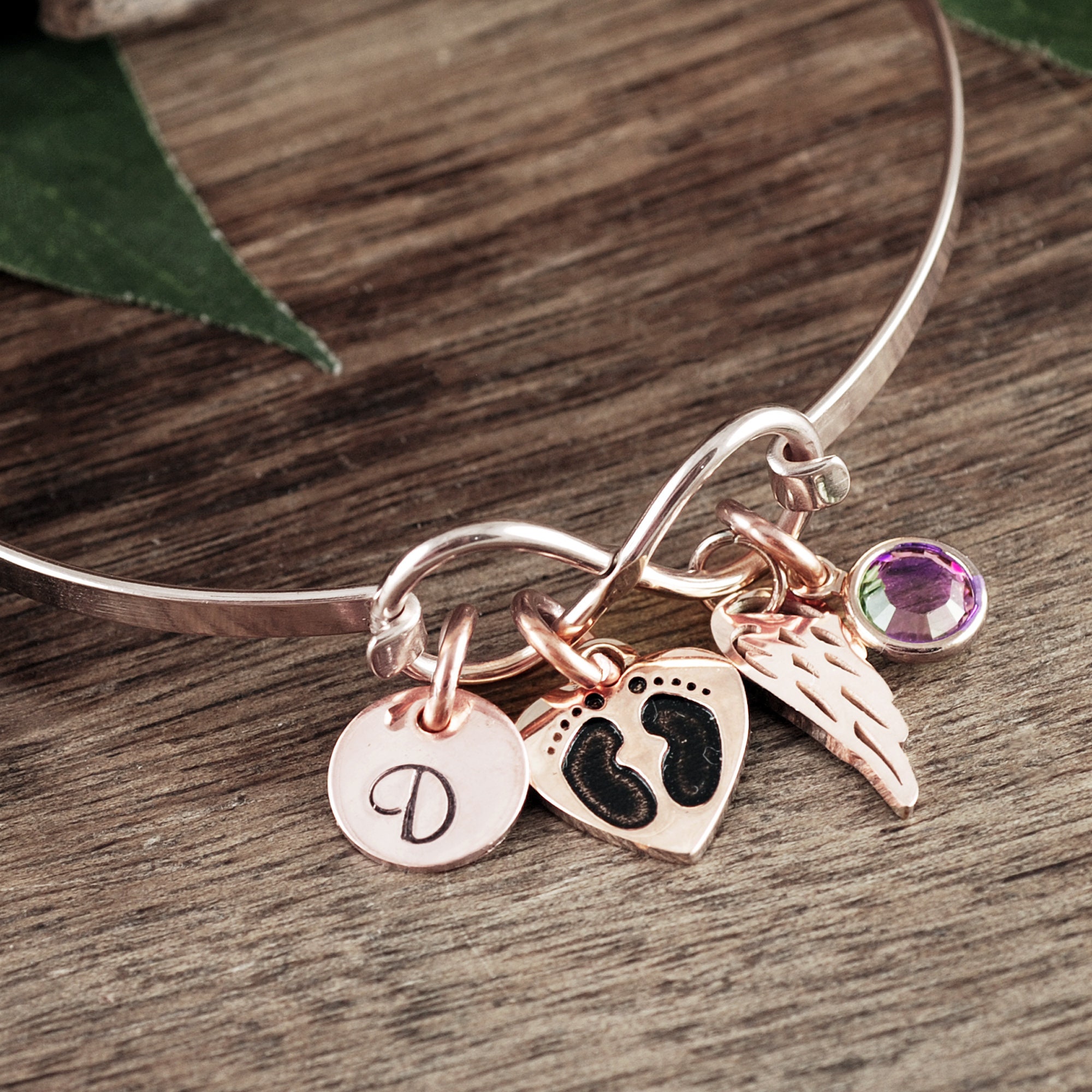 Memorial Miscarriage Bracelet, Personalized Memorial Gift ...