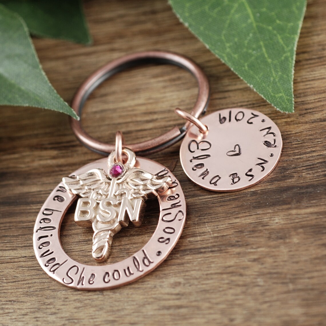 Personalized BSN Graduation Gift RN Keychain Graduation Gift Etsy