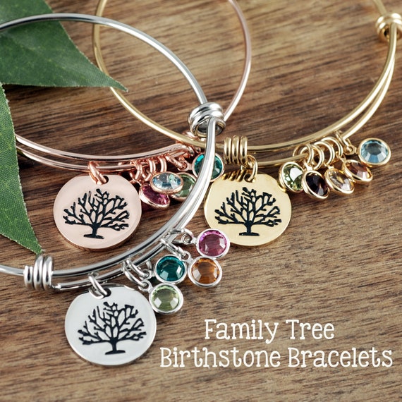 Grandmother bracelet hotsell with birthstones