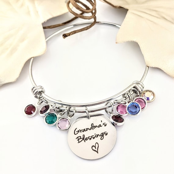 Grandmother bracelet hotsell with birthstones